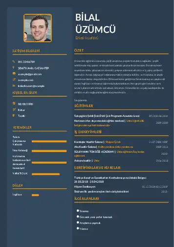 Kuaför Cv Örnekleri cv indir